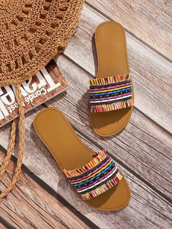 boho slippers for summer footwear