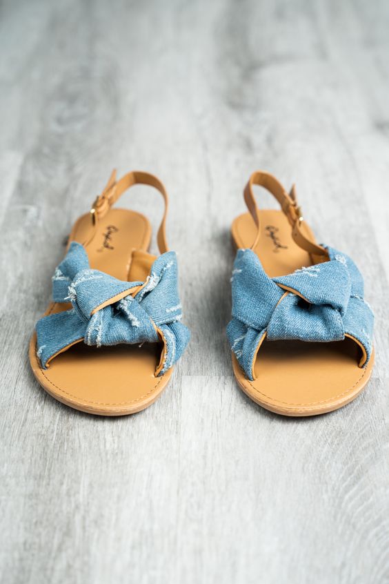 knotted sling back sandals for summer