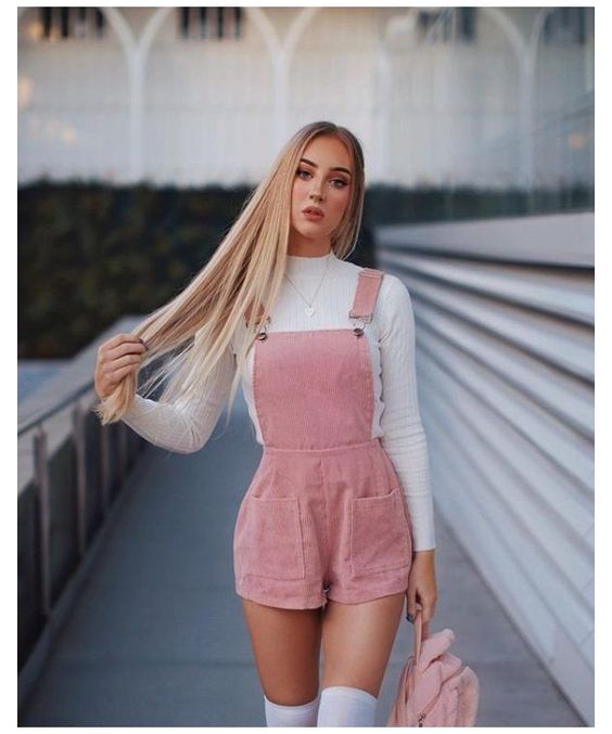 pink pastel outfits for spring 