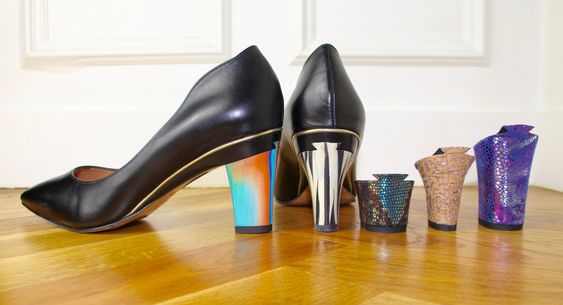 lovely interchangeable black pumps