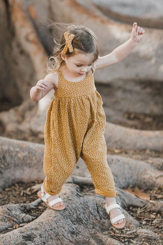 baggy jumpsuit for a little girl