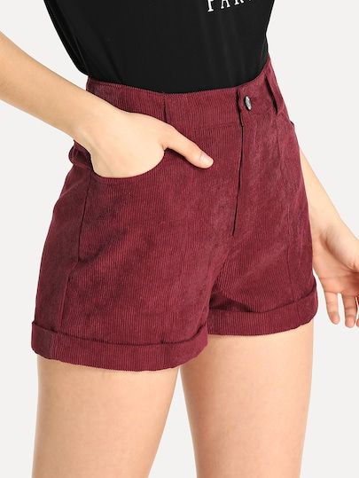 corduroy shorts for a trendy summer outfits