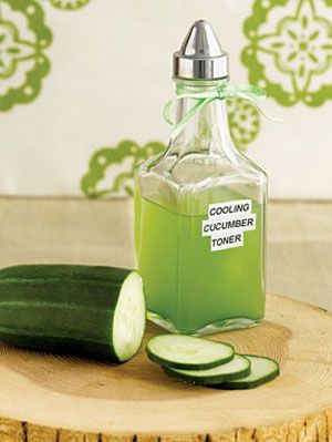 homemade cooling cucumber toner