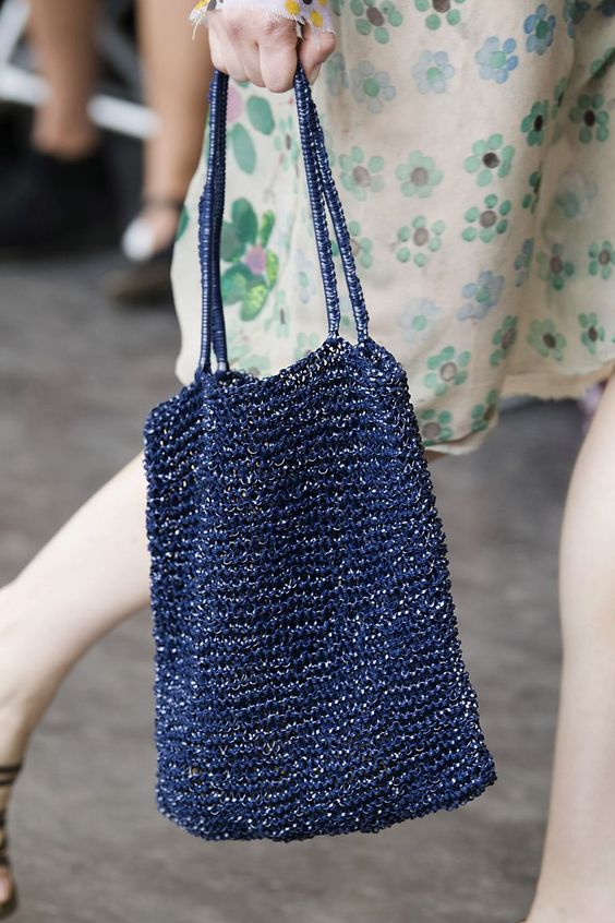 navy tote bag for spring