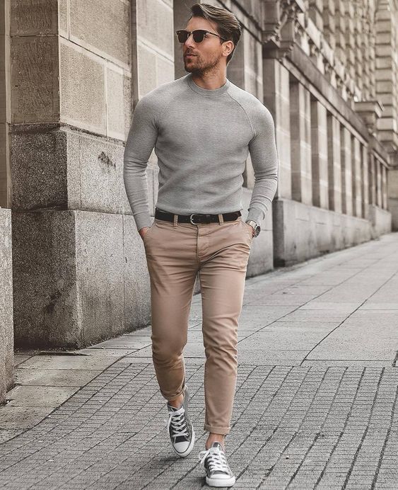 chinos to style a casual look