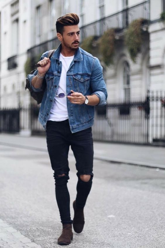 denim jeans for casual men outfit