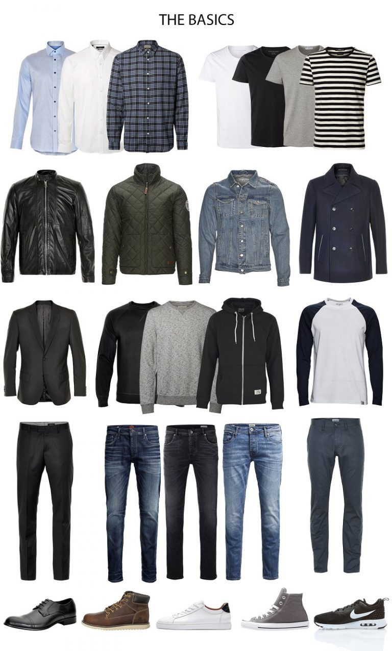 men's basic wardrobe checklist