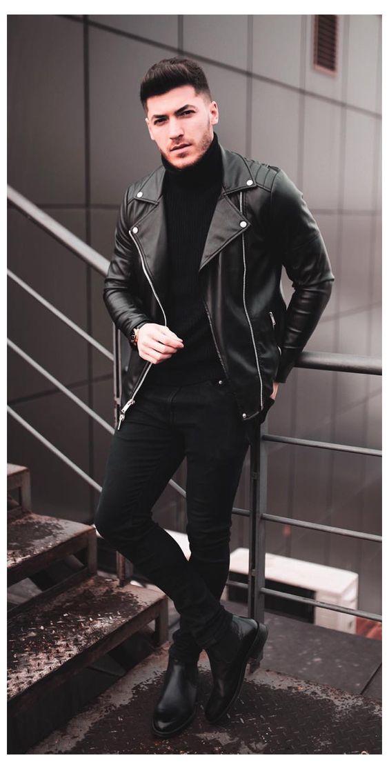 men's leather jacket