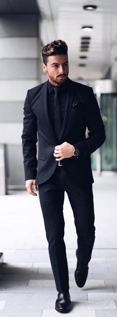 black suit