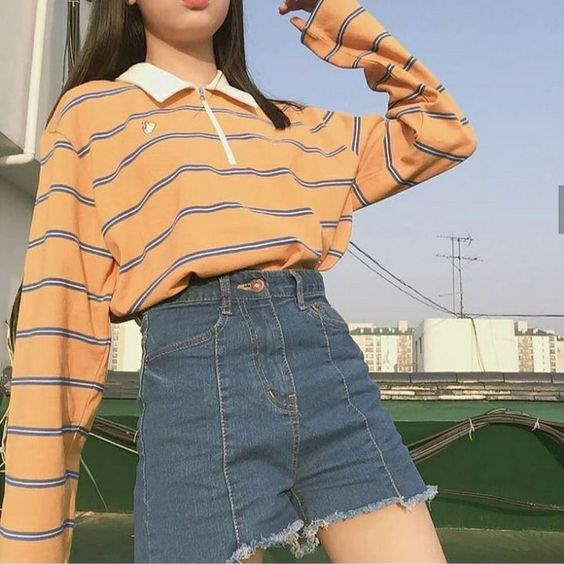 oversized long sleeve tee for essential cute girl outfit