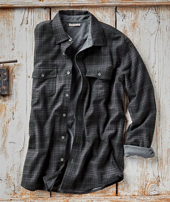 basic men's outfit item plaid shirt