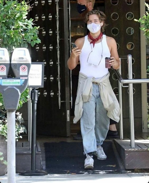 Cole Sprouse athleisure fashion look