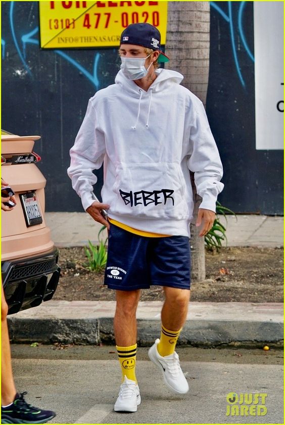 Justin's sporty look