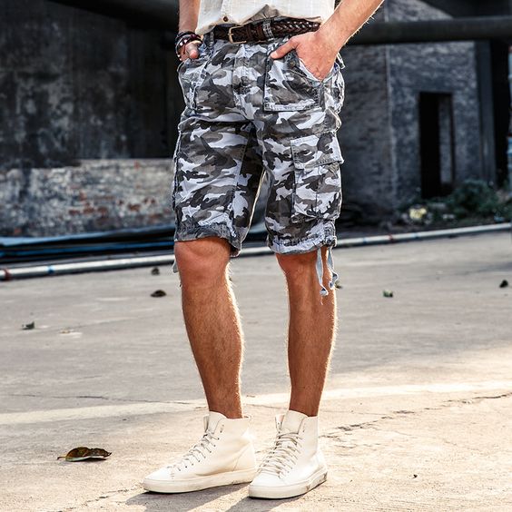 military camo shorts