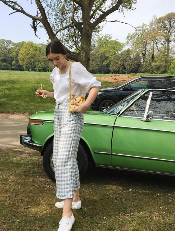 plaid trouser summer wardrobe essential