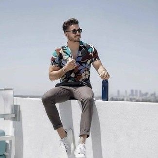 floral summer shirt for men