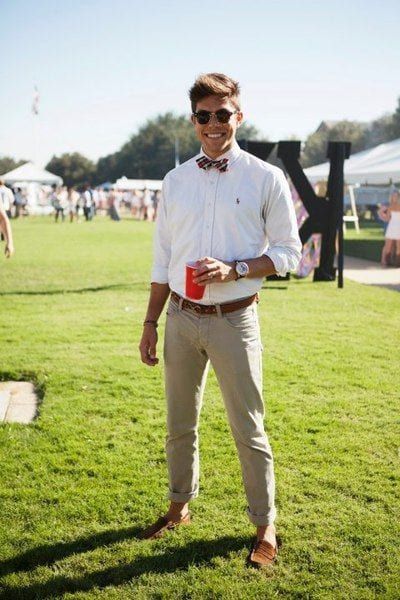 casual summer guest outfits with bow-tie