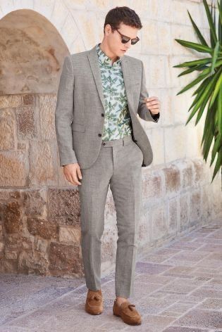 floral shirt for wedding guest look for men