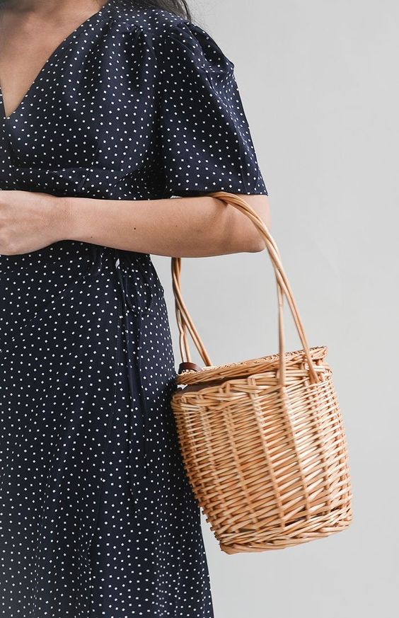 Jane birkin straw bag French summer fashion style