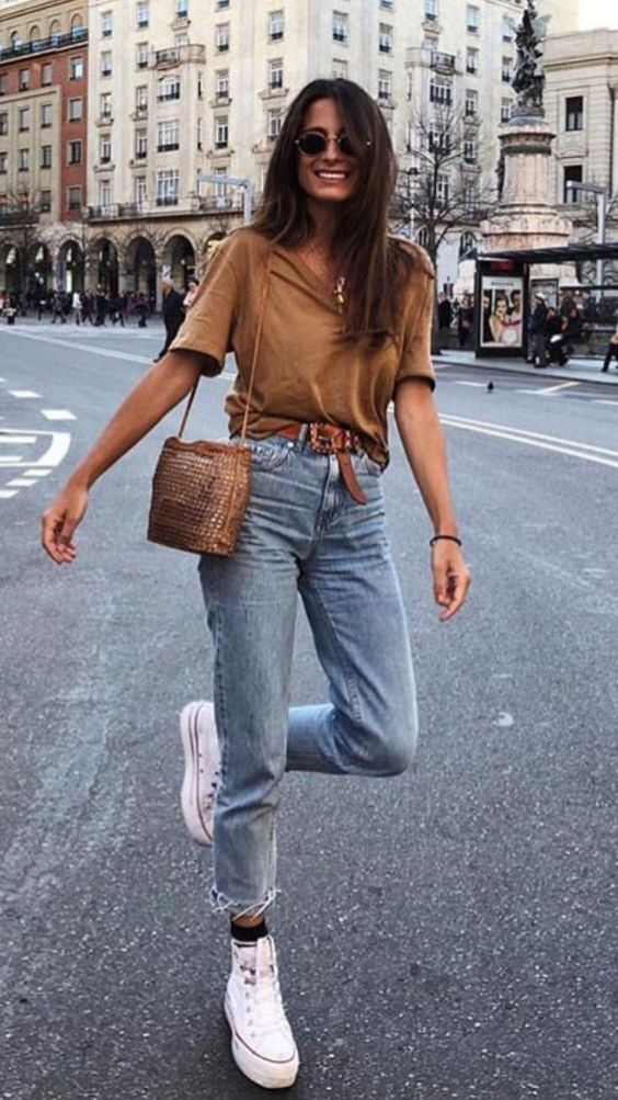 Styling jeans French girl aesthetic style