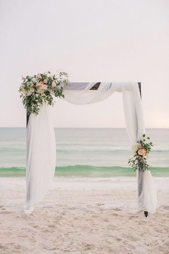 simple beach wedding arch ideas