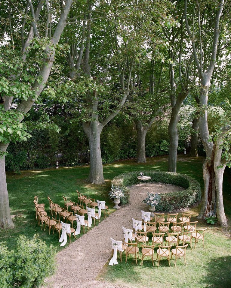 private garden wedding reception ideas