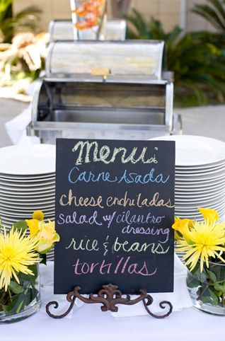 wedding buffet decor ideas