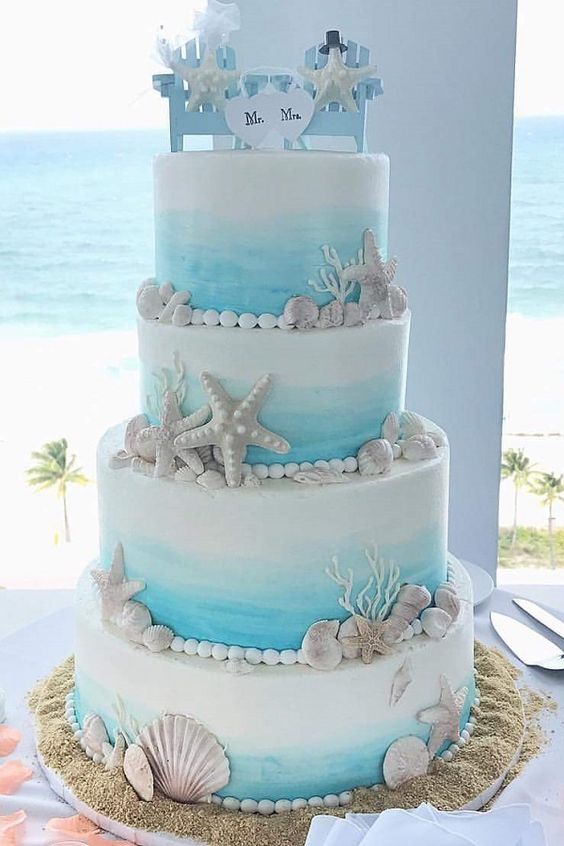 summer wedding cake style