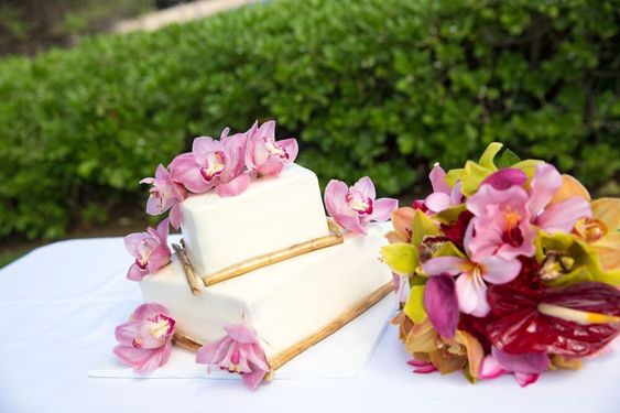 bridal cake wedding garden theme style