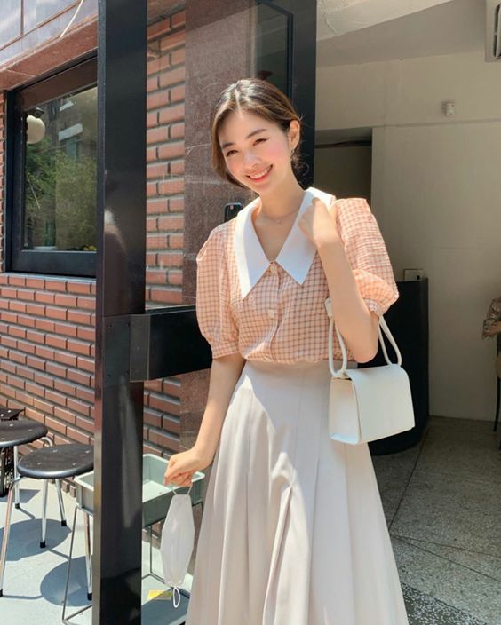 Korean collared dress style for summer