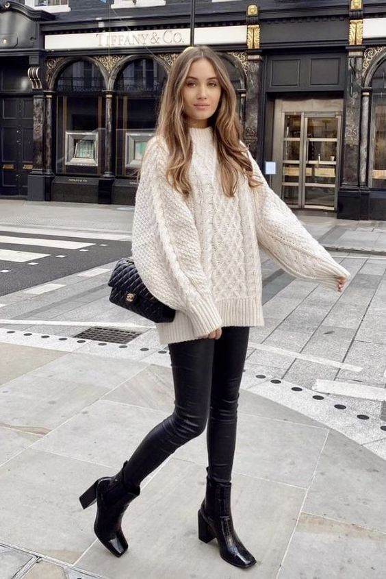 trendy knitwear for fall season look