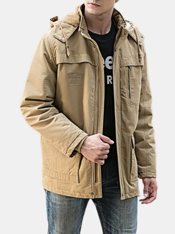 parka jacket fall men's outfit look