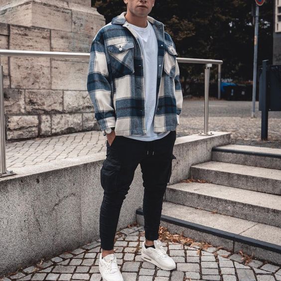 Casual style with a flannel shirt