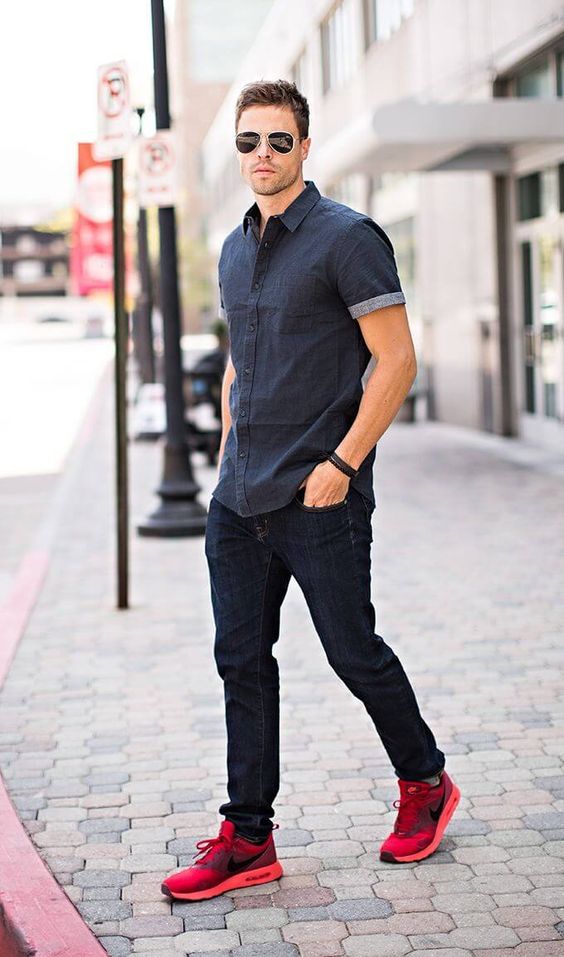 Short sleeve with denim Jeans